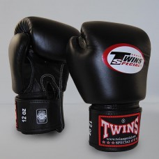 Боксерські рукавички Twins Boxing Gloves Premium Leather BGVL-3 black
